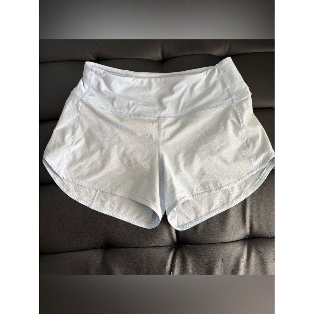 Lululemon Speed Up Lined Short 2.5 in Light Blue Size 8